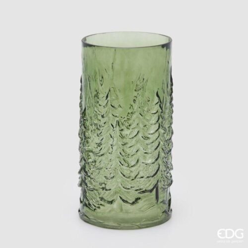 EDG Vaso Pini Cilindro Verde H 30