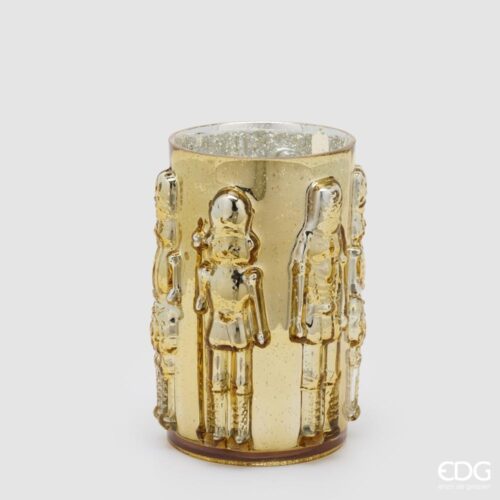 EDG Vaso Soldatino Cilindro Oro H 25