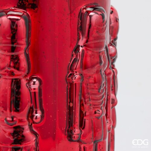 EDG Vaso Soldatino Cilindro Rosso H 25 - immagine 3