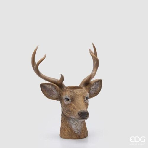EDG Vaso Cervo Nocciola 47x37 - Vaso decorativo Collezione EDG 2026