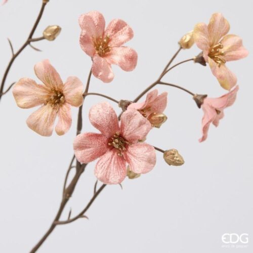 Alternative view of EDG Piombaggine Velluto Ramo Rosa Antico H 60