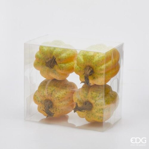 Alternative view of EDG Citrouille ronde jaune-verte H 12 - Lot de 4 pièces