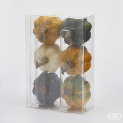 Alternative view of EDG Citrouille ronde jaune-verte H 8 - Lot de 6 pièces