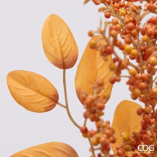 EDG Ramo di Bacche con Foglie Arancio H 65 - immagine 3