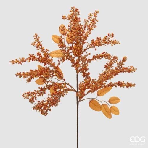 EDG Ramo di Bacche con Foglie Arancio H 65