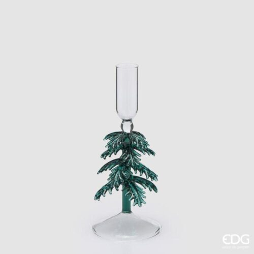 EDG Portacandela Pino Verde H 20 D 8