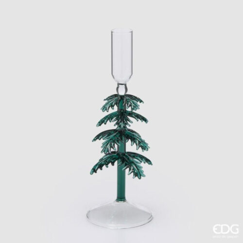 EDG Portacandela Pino Verde H 23 D 8
