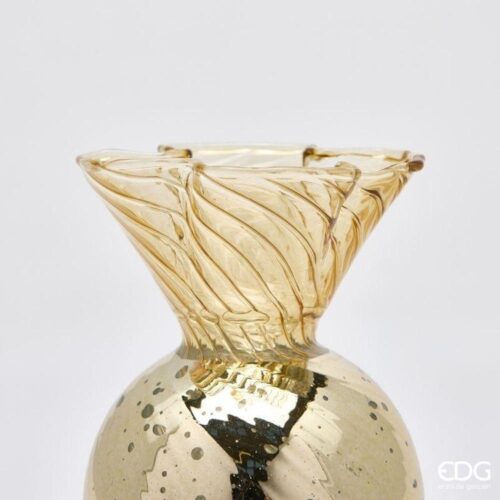 EDG Portacandela Caramella Oro H 16 D 8 - immagine 3