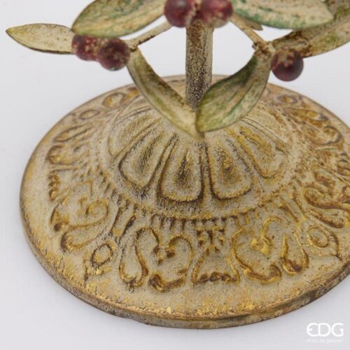 EDG Portacandela Bacche 3 fiamme vintage H 38 - immagine 4