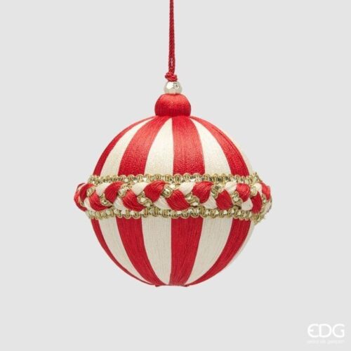 EDG Sfera Treccia Bianco Rosso D 10