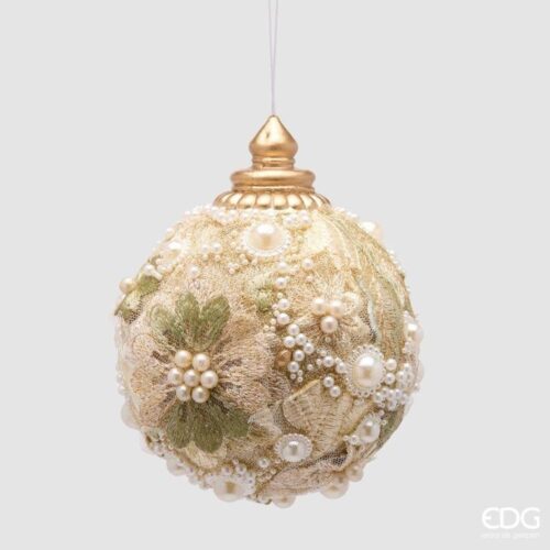 EDG Sfera Trama Pizzo Verde Oro D 10