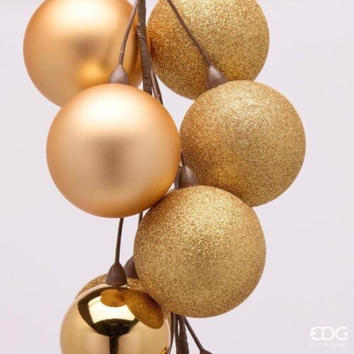 Alternative view of EDG Grappolo con Palline da Appendere Oro 16pz 47 CM