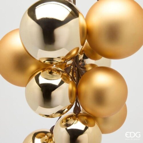 Alternative view of EDG Grappolo con Palline da Appendere Oro 15pz 45 cm