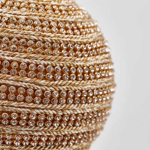 Alternative view of EDG Pallina Tessuto Diamanti con Nappa Oro H 27