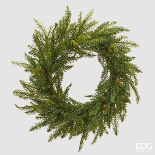 EDG Corona Pino con Pigne Verde D 65