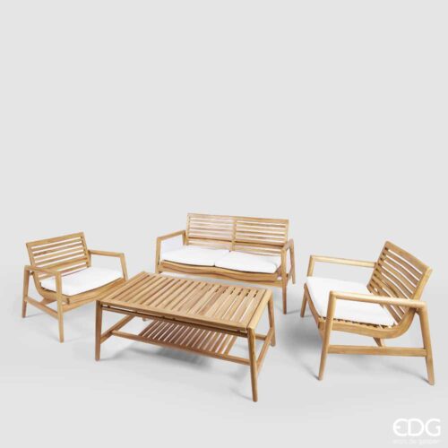 Alternative view of EDG Natural Garden Set 4 Pieces - Naturel