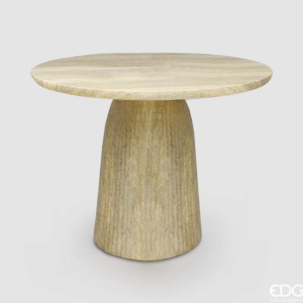 EDG Mesa de Exterior Piedra Redonda - Arena - Imagen 2