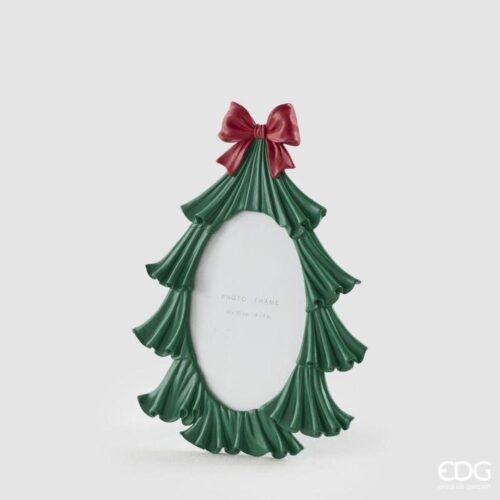 EDG Portafoto Pino con Fiocco Verde H 25 L 18,5