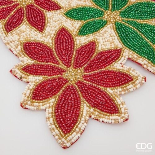 Alternative view of EDG Runner Rettangolare Stella di Natale Verde Rosso L 92 x 30