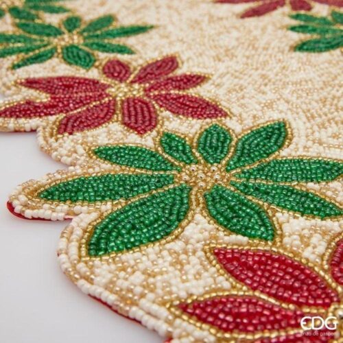 EDG Runner Rettangolare Stella di Natale Verde Rosso L 92 x 30 - immagine 4