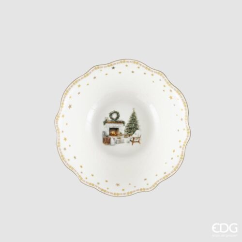 EDG Service de Table Cheminée Blanc Vert pour 6 personnes 24 Pcs – Image 9