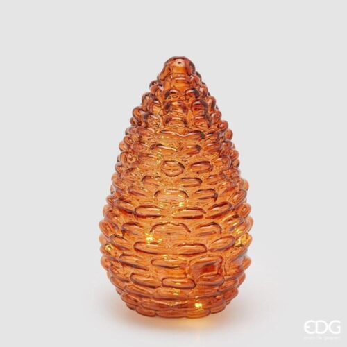 EDG Piña decorativa LED ámbar, 25 de alto, 15 de diámetro - Imagen 3