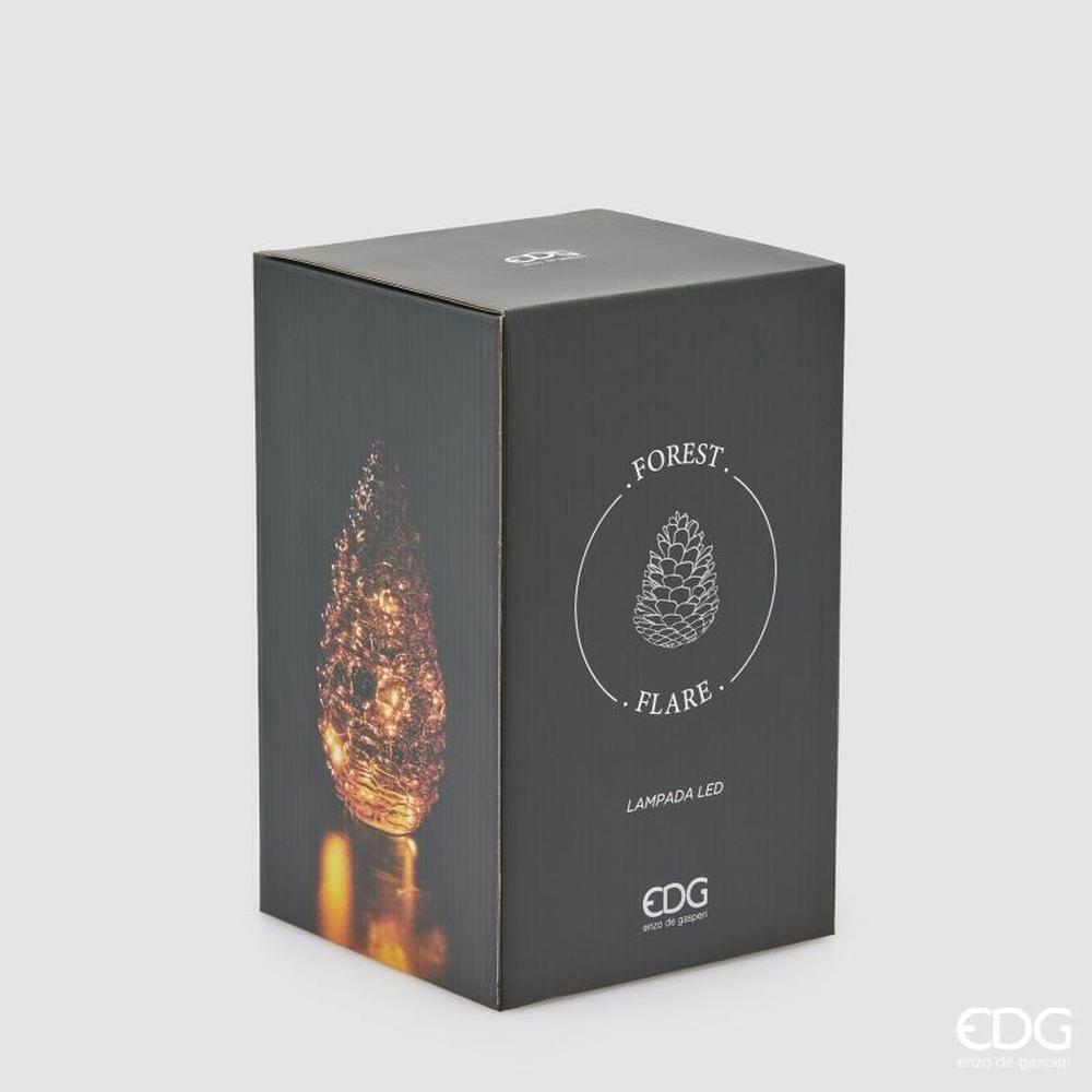 EDG Piña decorativa LED ámbar, 25 de alto, 15 de diámetro - Imagen 4