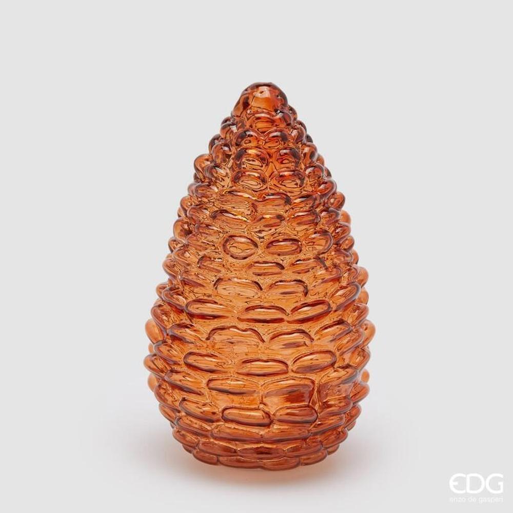 EDG Piña decorativa LED ámbar, 25 de alto, 15 de diámetro