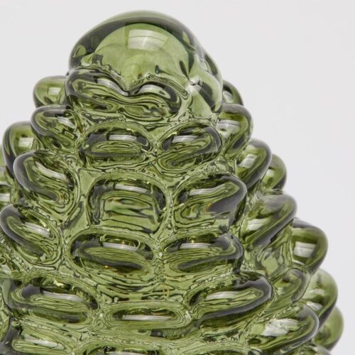 Alternative view of EDG Pigna decorativa LED verde oscuro, 25 di alto, 15 di diametro