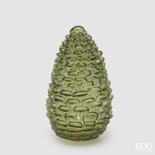 EDG Pigna decorativa LED verde oscuro, 25 di alto, 15 di diametro - Imagen 3