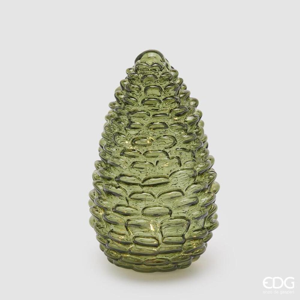 EDG Pigna decorativa LED verde oscuro, 25 di alto, 15 di diametro - Imagen 3