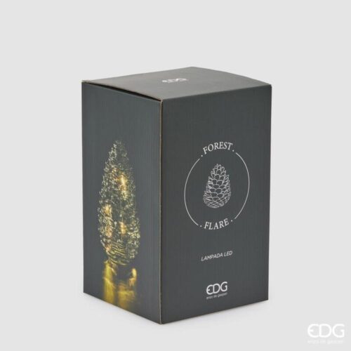 EDG Pigna decorativa LED verde oscuro, 25 di alto, 15 di diametro - Imagen 4
