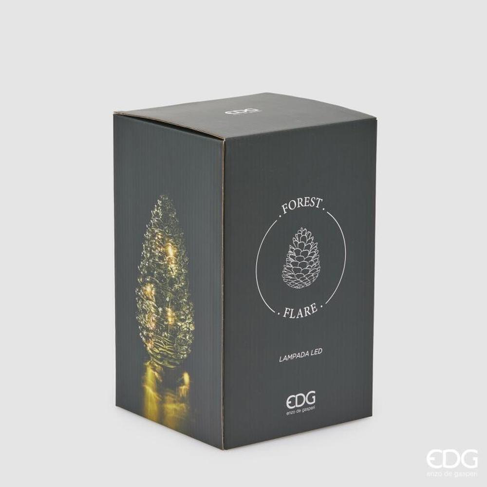 EDG Pigna decorativa LED verde oscuro, 25 di alto, 15 di diametro - Imagen 4
