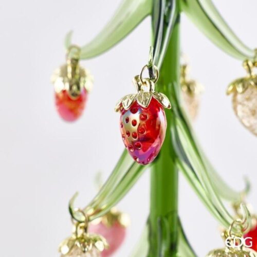 Alternative view of EDG Petit Sapin Pin Fraises Vert Rouge H 46 D 12,5