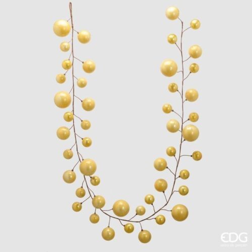 EDG Festone Pallemix Oro L 280 - 47 Palline - immagine 5