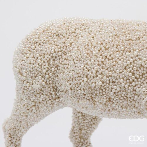 EDG Renna Decorativa Perle Champagne H 54,5 - immagine 3
