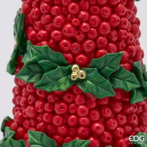 EDG Alberello Pino con Fiocco Verde Rosso H 48 D 13,5 - immagine 4