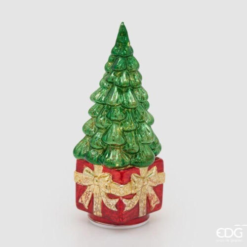EDG Alberello Pino Twist Regalo LED Verde H 30