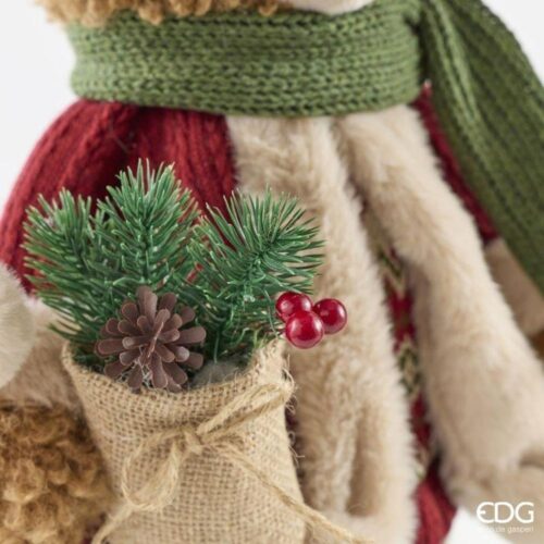 EDG Coppia Orsi Mountain Verde Rosso H 52 - immagine 3