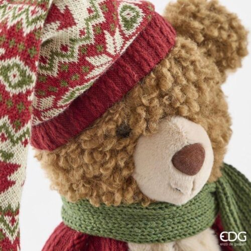 EDG Coppia Orsi Mountain Verde Rosso H 52 - immagine 4