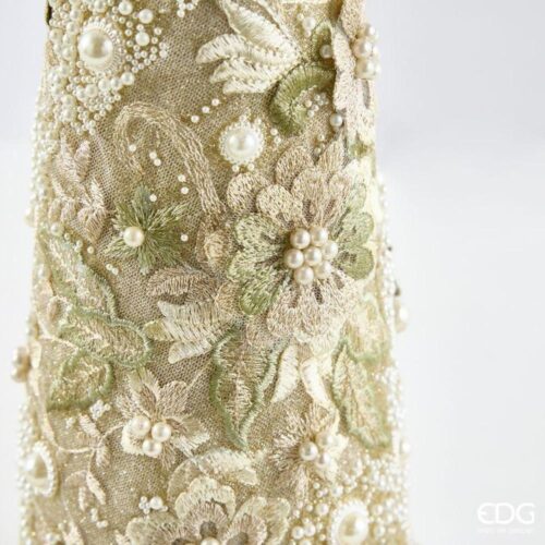 EDG Cono Pizzo Decorativo Verde Oro H 51 - immagine 3