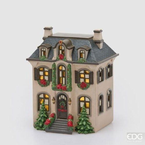 EDG Casetta Natalizia LED Multicolor H 21 L 17