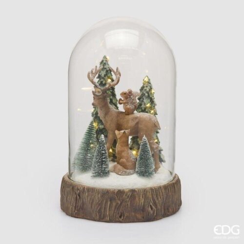 EDG Teca Bosco LED Multicolor H 36 D 23