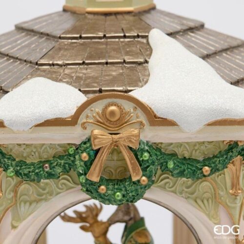 Alternative view of EDG Gazebo Renne LED Bianco Verde H 43 D 35