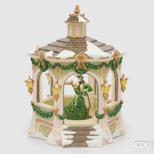 EDG Gazebo Renne LED Bianco Verde H 43 D 35