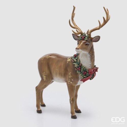 EDG Renna Decorativa Nocciola H 56 L 44