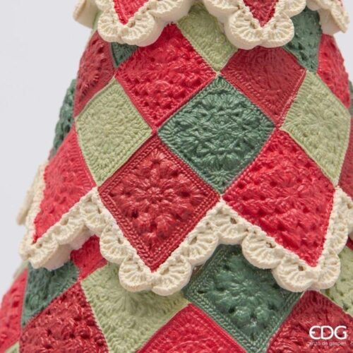 Alternative view of EDG Alberello Pino Tricot Verde Rosso H 38 D 21