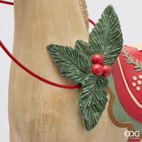 Alternative view of EDG Cavallo Xmas Verde Rosso H 57 L 50