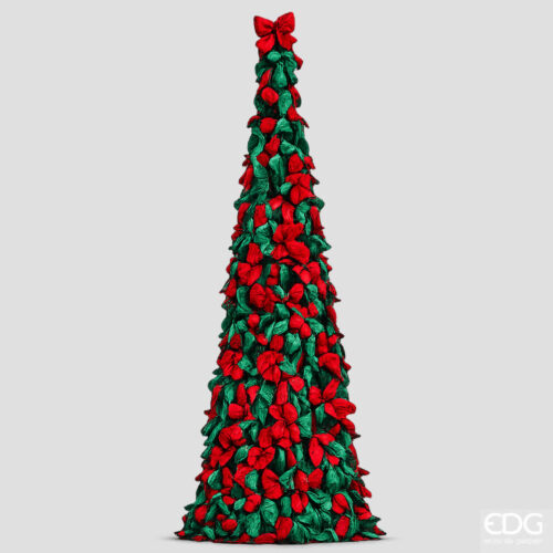 EDG Cono Fiocchi Verde e Rosso H 150 cm