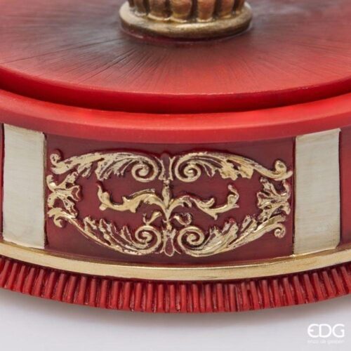 EDG Carillon Cavallo Giostra Bianco Rosso H 24 - immagine 4